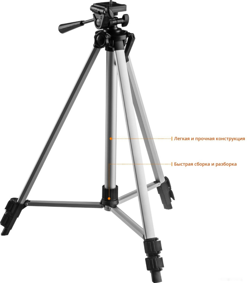 Лазерный нивелир ЗУБР Крест-3D 34908-2 (со штативом)