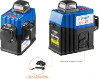 Лазерный нивелир ЗУБР Крест-3D 34908-2 (со штативом)