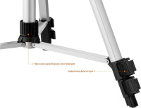 Лазерный нивелир ЗУБР Крест-3D 34908-2 (со штативом)