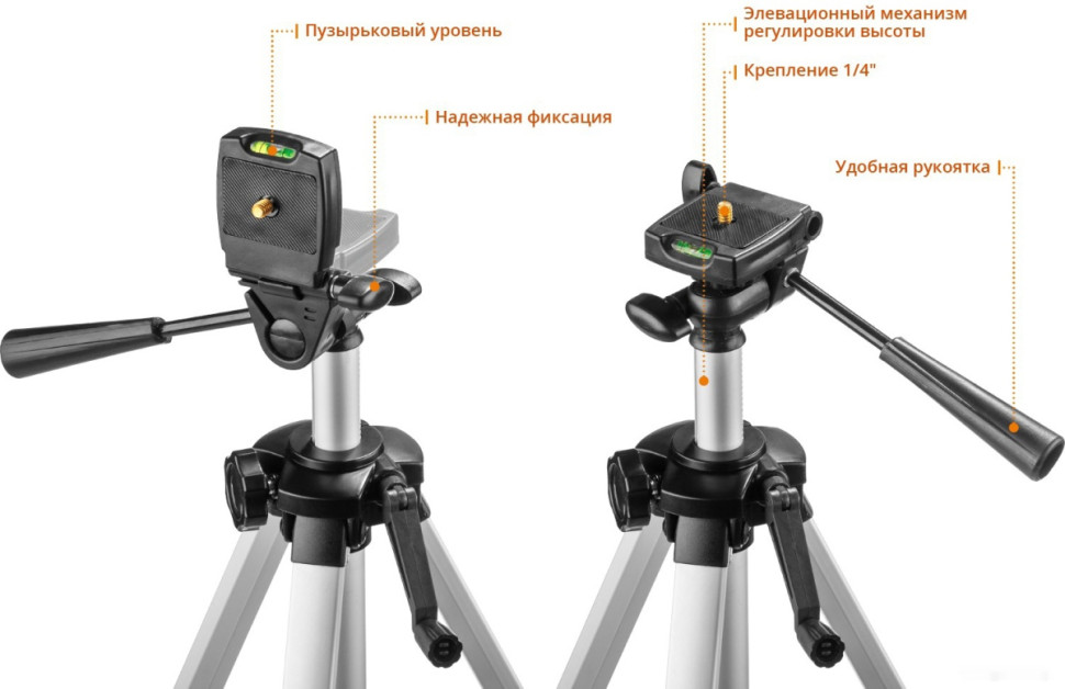 Лазерный нивелир ЗУБР Крест-3D 34908-2 (со штативом)