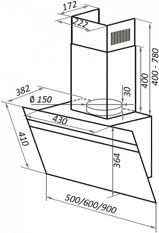 Вытяжка Maunfeld Medway 60 (белый/сатин) Вытяжка Maunfeld Medway 60 (белый/сатин)