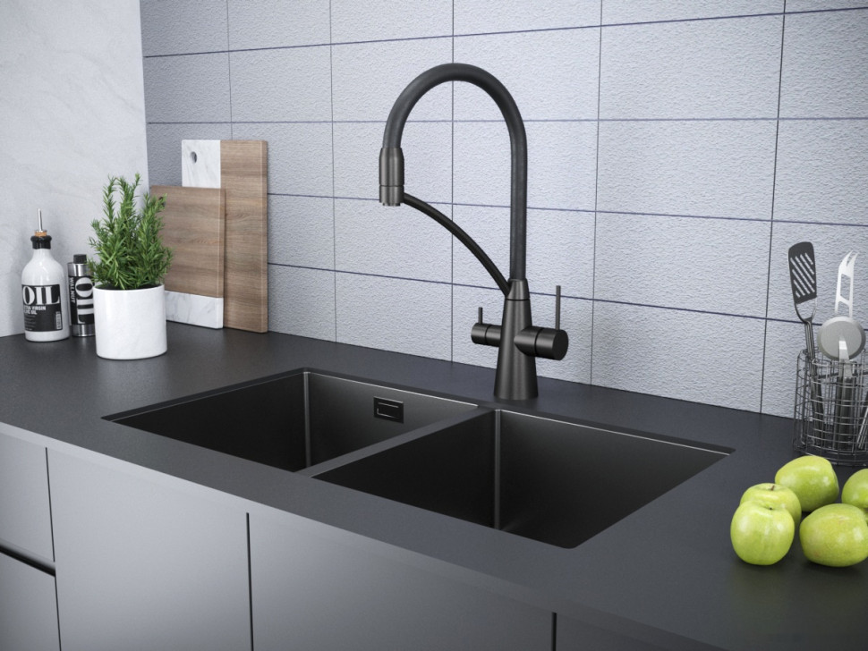 Смеситель Paulmark Siegen Si213111-GM (вороненая сталь) Смеситель Paulmark Siegen Si213111-GM (вороненая сталь)