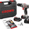 Дрель-шуруповерт Crown CT21052LH-1.5 BMC (с 2-мя АКБ, кейс)