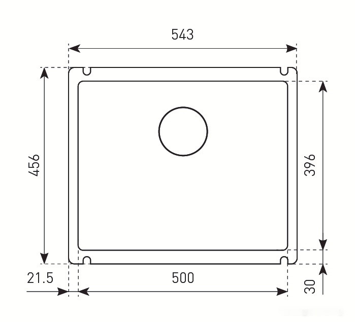 Кухонная мойка Zigmund & Shtain Integra 500 (темная скала) Кухонная мойка Zigmund & Shtain Integra 500 (темная скала)
