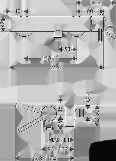 Смеситель Axor Starck 10611000