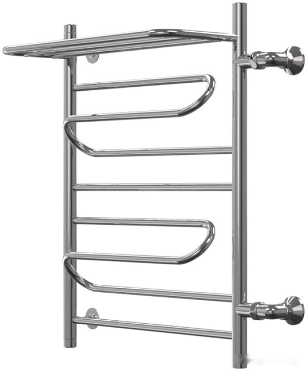 Полотенцесушитель Granula Браво, с полочкой боковое подключение правое 50х80 см