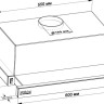 Вытяжка Backer TH60L-15F1K-BG
