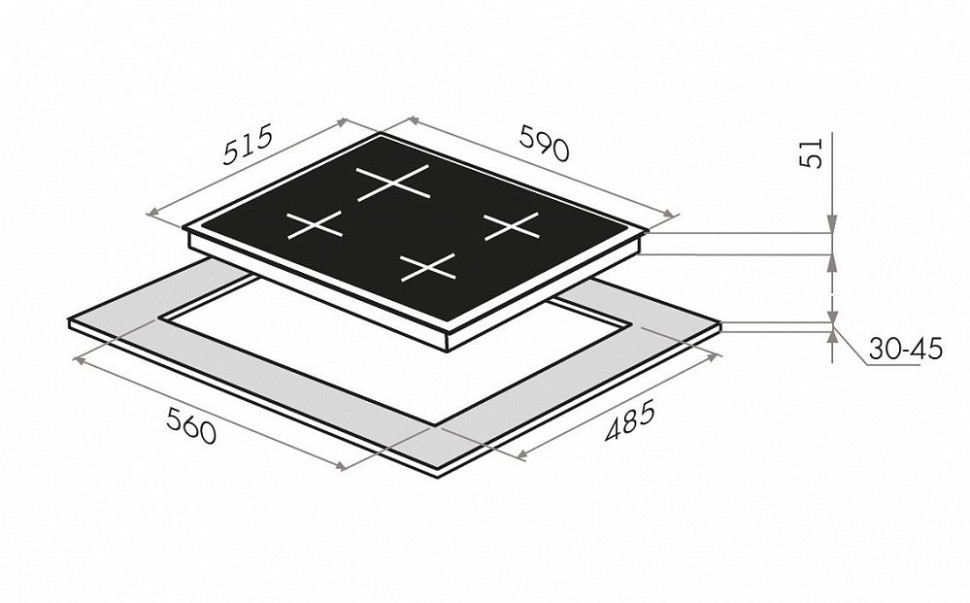 Варочная панель Maunfeld EGHG.64.43CW/G