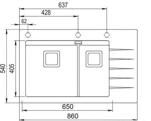Кухонная мойка AquaSanita Delicia Plus GQD 150 W 710 AW alba