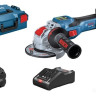 Угловая шлифмашина Bosch GWX 18V-15 SC Professional 06019H6501 (с 2-мя АКБ, кейс)