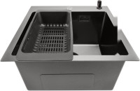 Кухонная мойка Stellar E4444NB (нано черный)