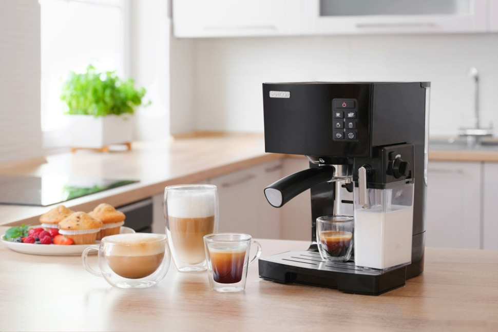 Рожковая помповая кофеварка Sencor SES 4050SS (черный) Рожковая помповая кофеварка Sencor SES 4050SS (черный)