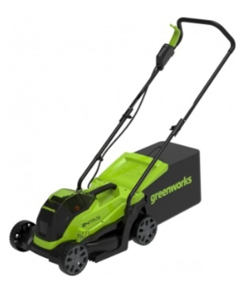 Газонокосилка электрическая Greenworks GD24LM33K4 / 2516107UB 24В (АКБ 4 А/ч и ЗУ) Газонокосилка электрическая Greenworks GD24LM33K4 / 2516107UB 24В (АКБ 4 А/ч и ЗУ)