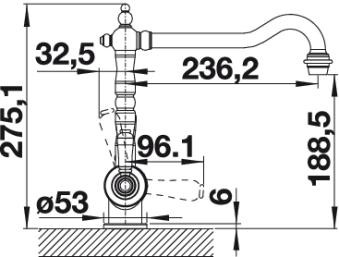 Смеситель Blanco Sora (хром)