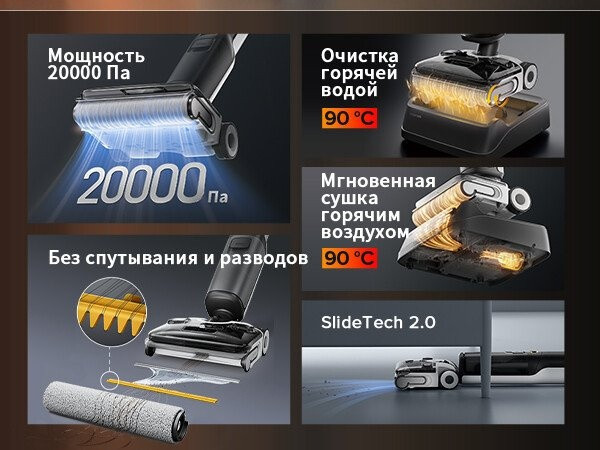 Вертикальный моющий пылесос Roborock Wet and Dry Vacuum Cleaner F25 Ace WD5M2A512-02 (с русской озвучкой) Вертикальный моющий пылесос Roborock Wet and Dry Vacuum Cleaner F25 Ace WD5M2A512-02 (с русской озвучкой)