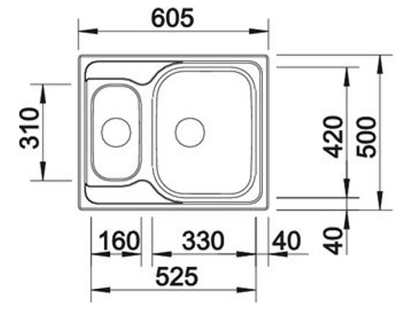 Кухонная мойка Blanco Tipo 6 Basic