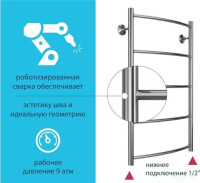 Полотенцесушитель Stelmix ВПС П6 500x1000