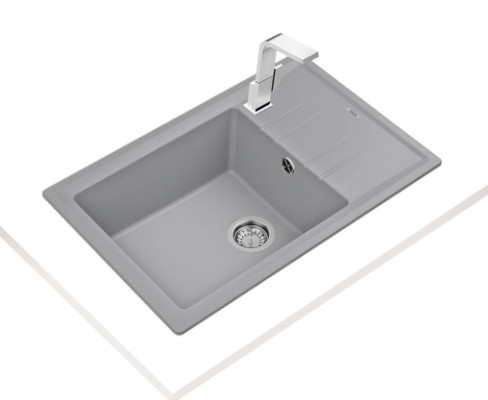 Кухонная мойка Teka Stone 60 S-TG 1B 1D (Grey metallic) Кухонная мойка Teka Stone 60 S-TG 1B 1D (Grey metallic)