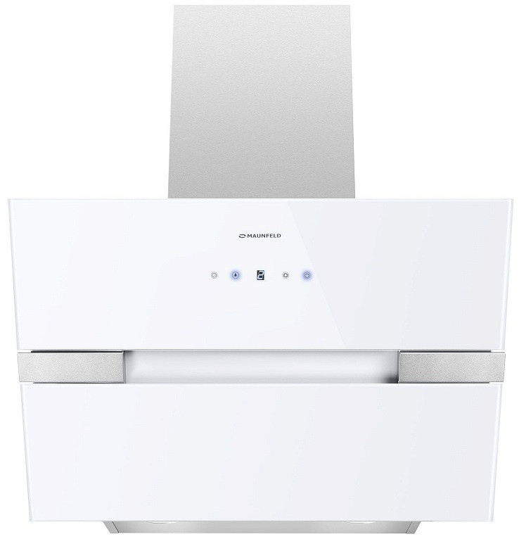 Вытяжка Maunfeld MERSEY 60 нержавеющая сталь/белое стекло