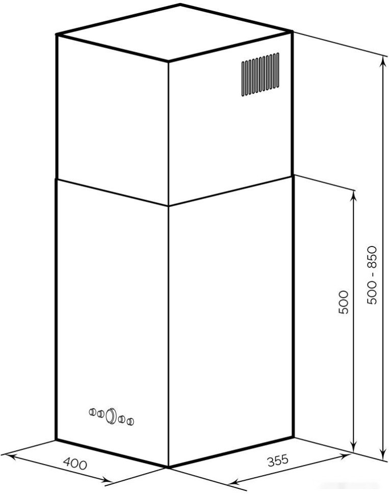 Вытяжка LEX Mono 400 (белый) Вытяжка LEX Mono 400 (белый)