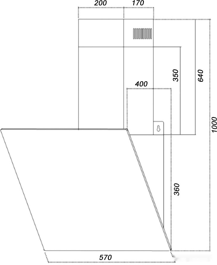 Вытяжка Germes Toscana 60 (1 скорость, белый) Вытяжка Germes Toscana 60 (1 скорость, белый)