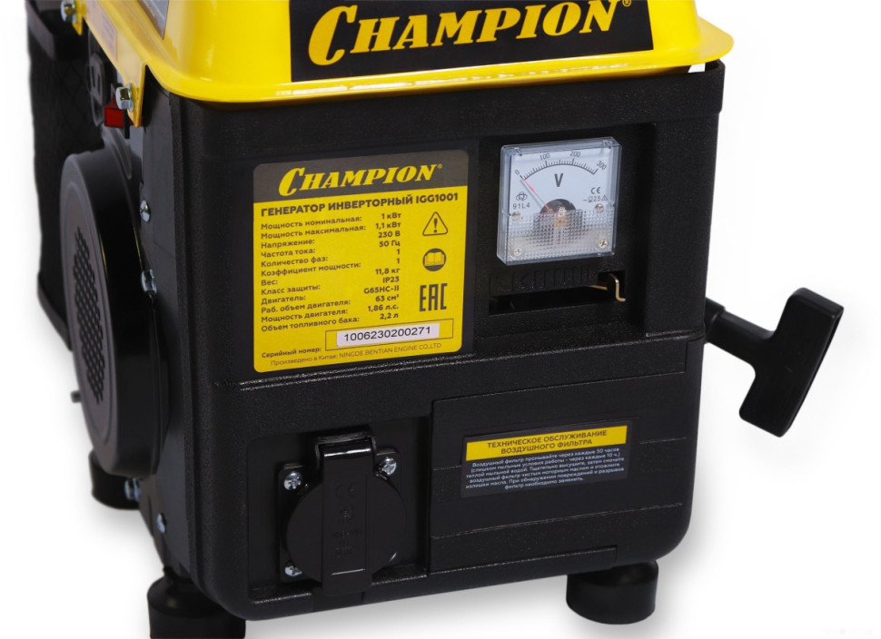 Генератор Champion IGG1001 Генератор Champion IGG1001