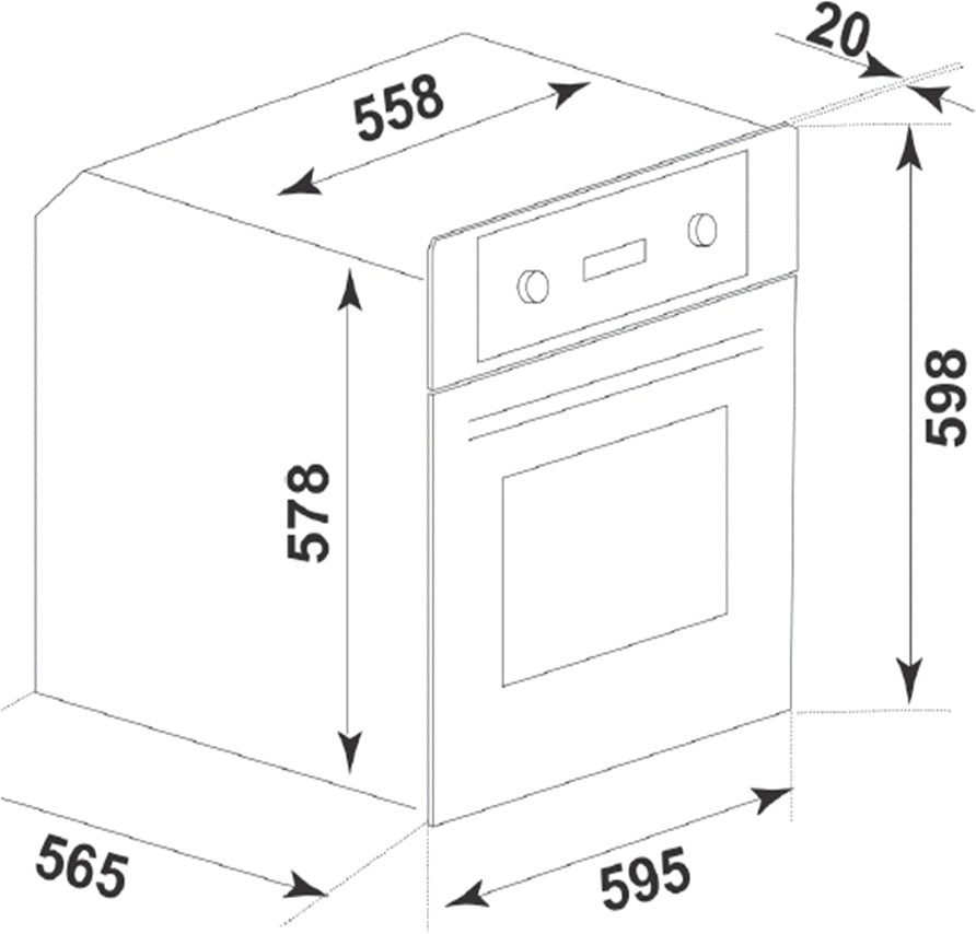 Духовой шкаф Ginzzu HOE-153