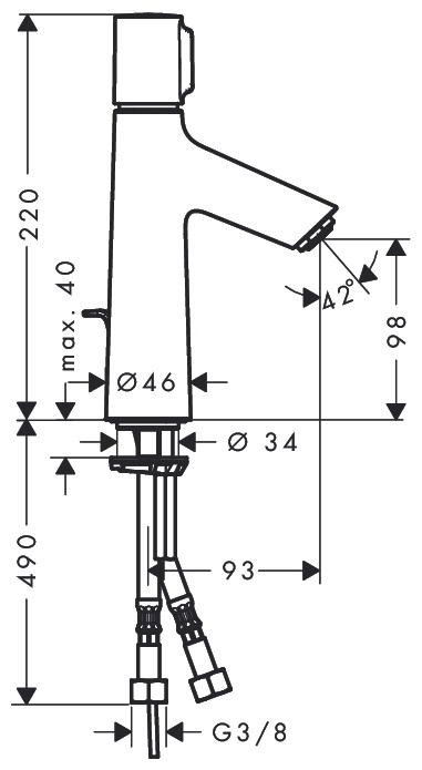 Смеситель Hansgrohe Talis Select S 72042000