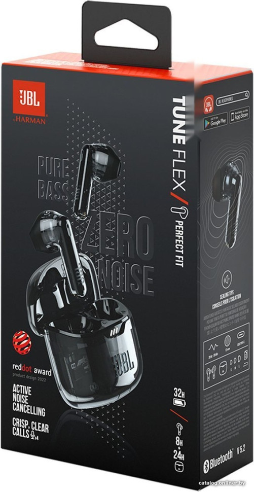 Наушники JBL Tune Flex Ghost (черный) Наушники JBL Tune Flex Ghost (черный)