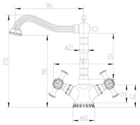 Смеситель Zorg A 7005K-BR