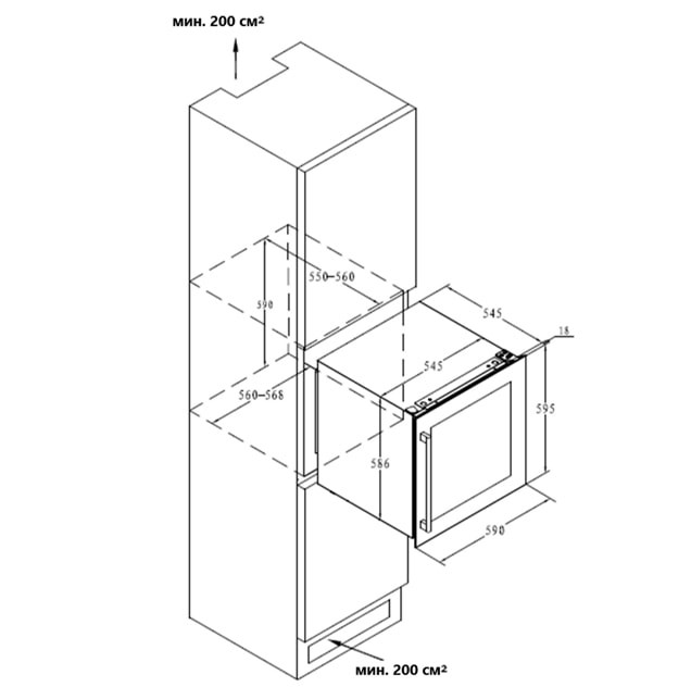 Винный шкаф Maunfeld MBWC-92S36 Винный шкаф Maunfeld MBWC-92S36