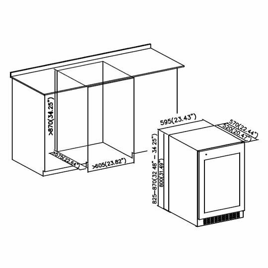 Винный шкаф Korting KFW 803 DB GN Винный шкаф Korting KFW 803 DB GN