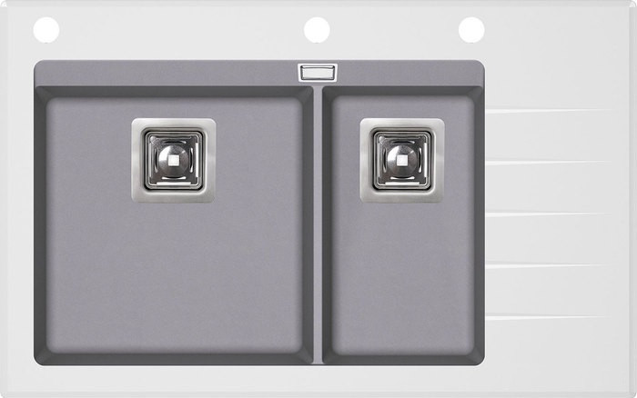 Кухонная мойка AquaSanita Delicia Plus GQD150 (alumetallic 202 W)