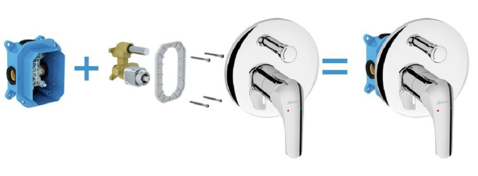 Смеситель Ravak R-box RB 070.50 Смеситель Ravak R-box RB 070.50