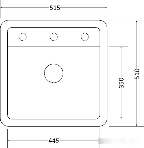 Кухонная мойка Zorg Como 51 (черный опал)