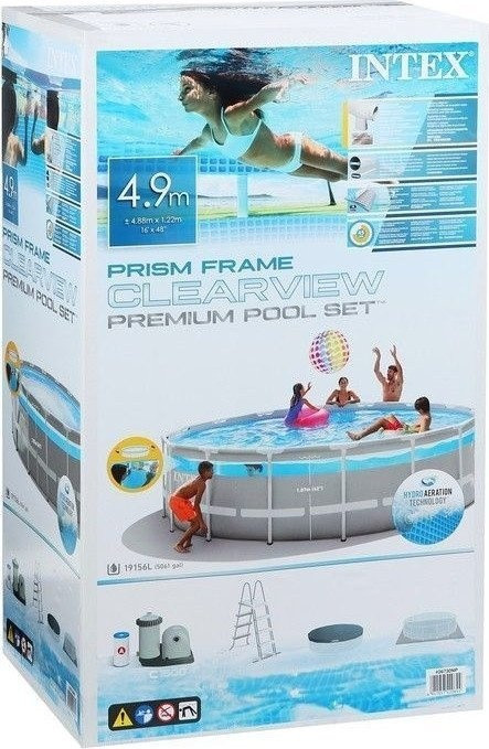 Бассейн INTEX Prism Frame Clearview 26722 (427х107)