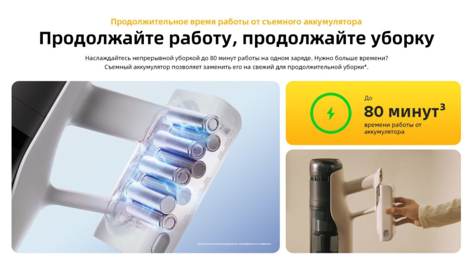 Пылесос Roborock H60 Pro (с евровилкой) Пылесос Roborock H60 Pro (с евровилкой)