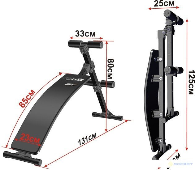 Скамья Leco-IT Starter (гп421) изогнутая