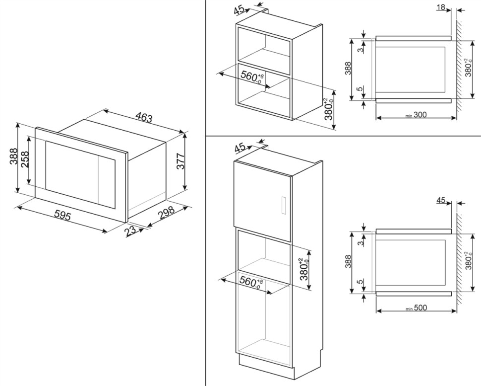 Микроволновая печь Smeg FMI017X Микроволновая печь Smeg FMI017X