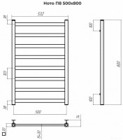 Полотенцесушитель Terminus Ното П8 500x800