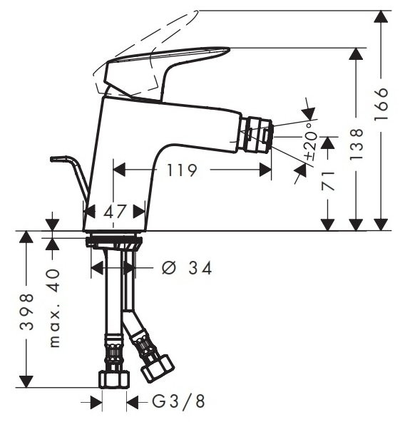 Смеситель Hansgrohe Logis 71204000 Смеситель Hansgrohe Logis 71204000