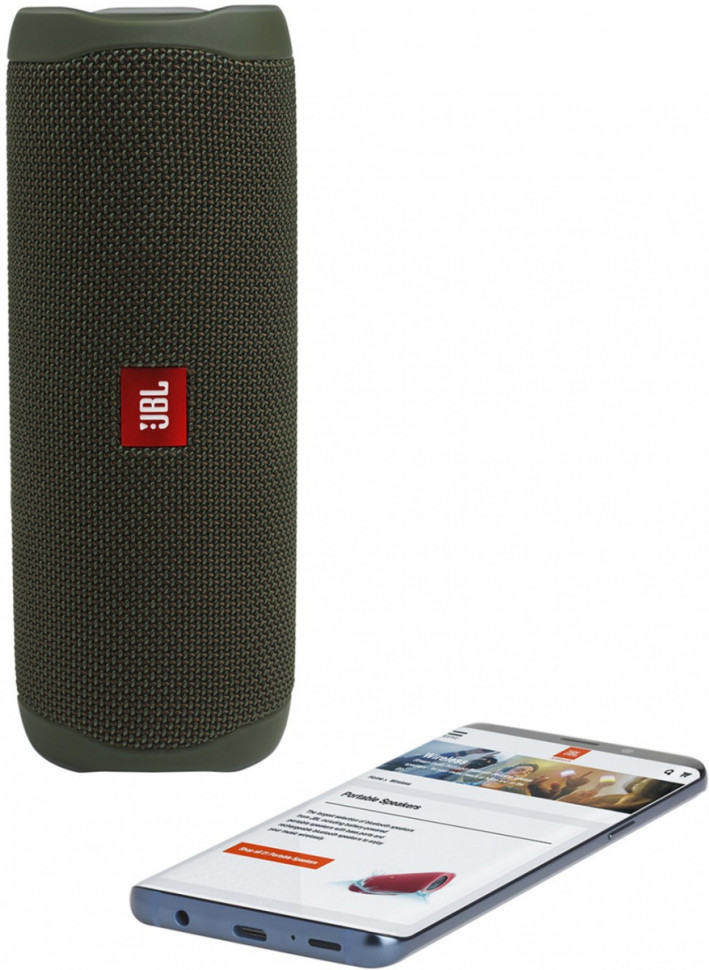 Портативная акустика JBL Flip 5 (Green) Портативная акустика JBL Flip 5 (Green)