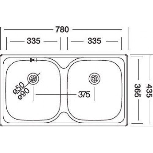 Кухонная мойка Kromevye EC 189