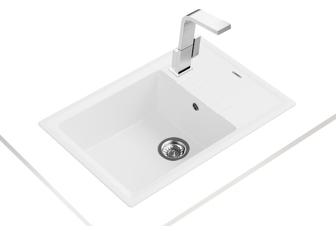 Кухонная мойка Teka Stone 60 S-TG 1B 1D (White)