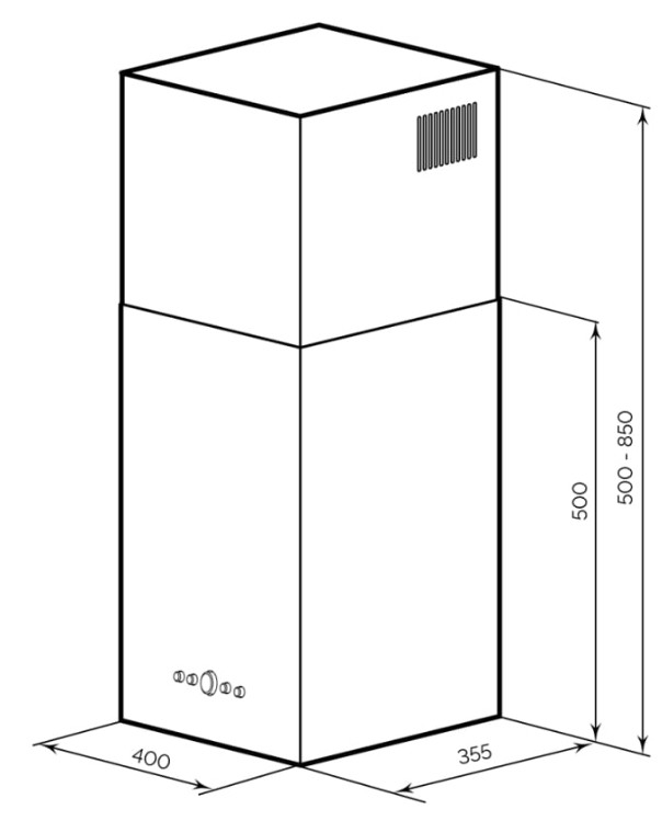 Вытяжка LEX Mono 400 (нержавеющая сталь) Вытяжка LEX Mono 400 (нержавеющая сталь)