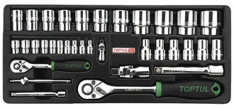 Набор торцевых головок Toptul GCAT3402 34 предмета