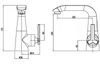 Смеситель Bravat Waterfall F173107C (WF0526)