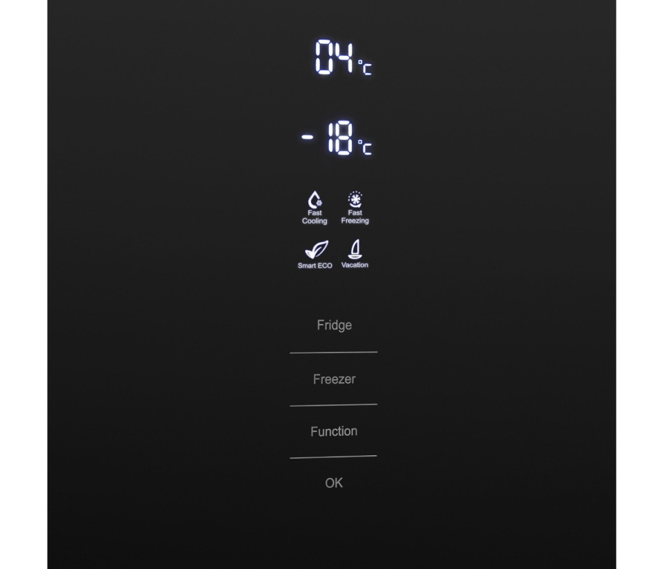 Холодильник с морозильником Maunfeld MFF185NFB Холодильник с морозильником Maunfeld MFF185NFB