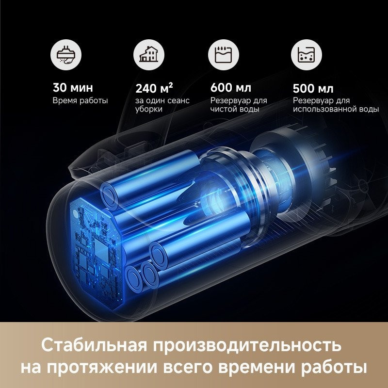 Вертикальный моющий пылесос Dreame Trouver Wet and Dry Vacuum K30 HMH14A (евровилка) Вертикальный моющий пылесос Dreame Trouver Wet and Dry Vacuum K30 HMH14A (евровилка)