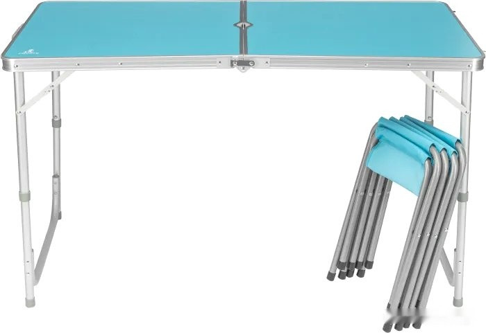 Стол со стульями Coyote HKTB-1002 (голубой) Стол со стульями Coyote HKTB-1002 (голубой)